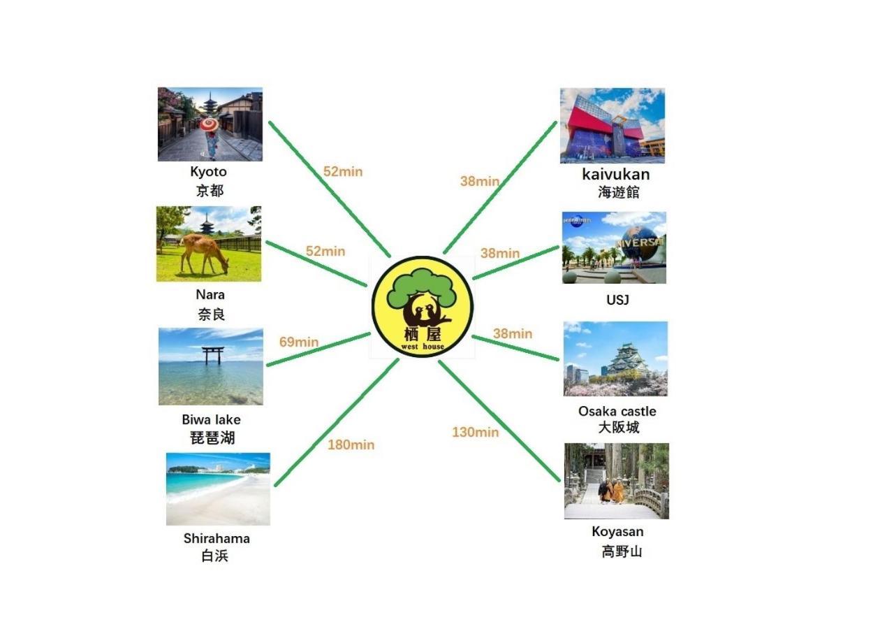 Westhouse A 天下茶屋店 Villa Osaka Exteriör bild