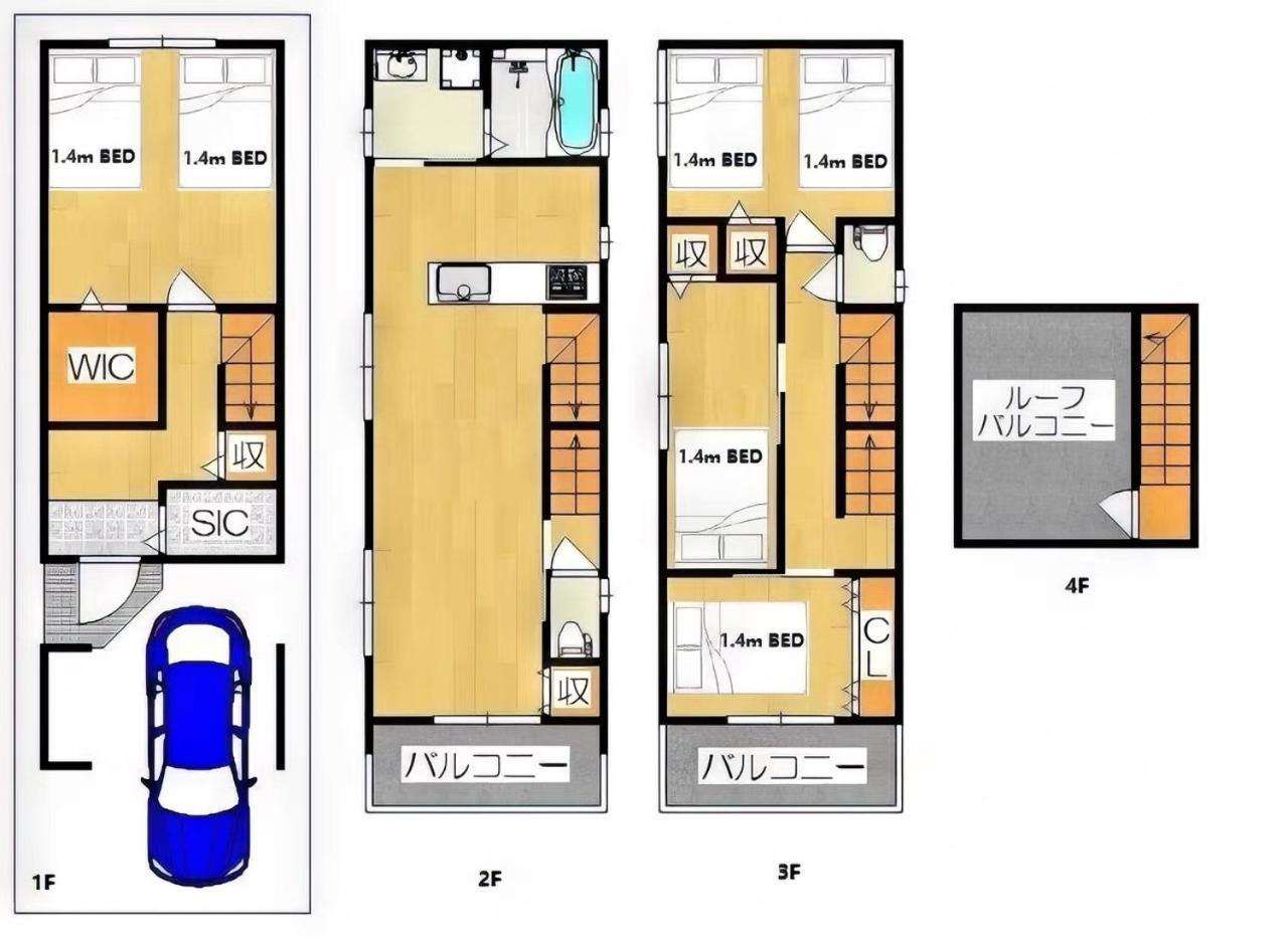 Westhouse A 天下茶屋店 Villa Osaka Exteriör bild
